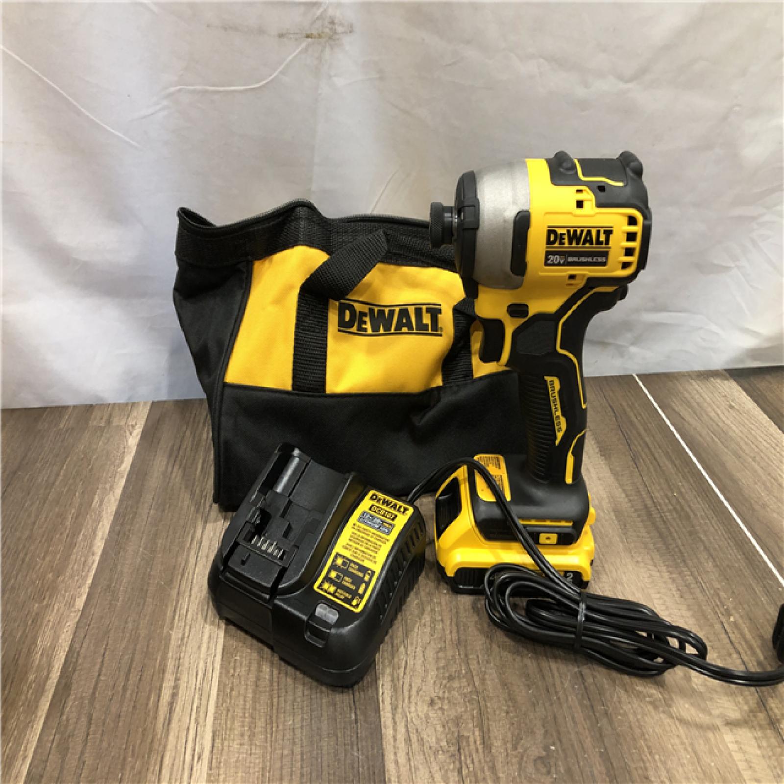 AS-IS DEWALT Atomic 20V Max Lithium-Ion Brushless Cordless Compact 1/4 in. Impact Driver Kit