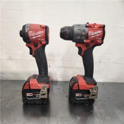 AS-IS- Milwaukee  FUEL 18V Lithium-Ion Brushless Cordless Hammer Drill and Impact Driver Combo Kit