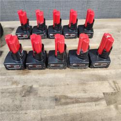 HOUSTON LOCATION - AS-IS MILWAUKEE BATTERY PACK QTY - 20