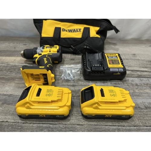 AS-IS DEWALT 20V XR Lithium-Ion Cordless Brushless 1/2 in. Drill/Driver Kit