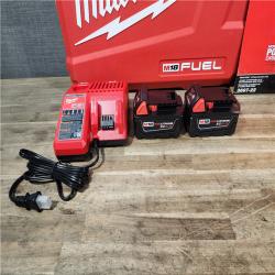 HOUSTON LOCATION - AS-IS (APPEARS LIKE NEW) Milwaukee FUEL 18V Lithium-Ion Brushless Cordless Hammer Drill and Impact Driver Combo Kit