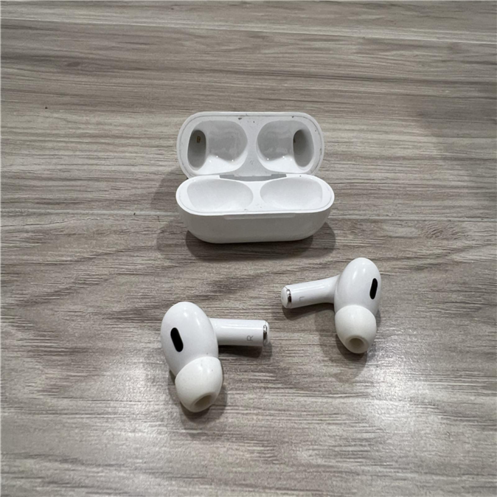 AS-IS Apple AirPods Pro (2nd Generation) with the USB-C MagSafe Charging Case