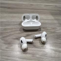 AS-IS Apple AirPods Pro (2nd Generation) with the USB-C MagSafe Charging Case