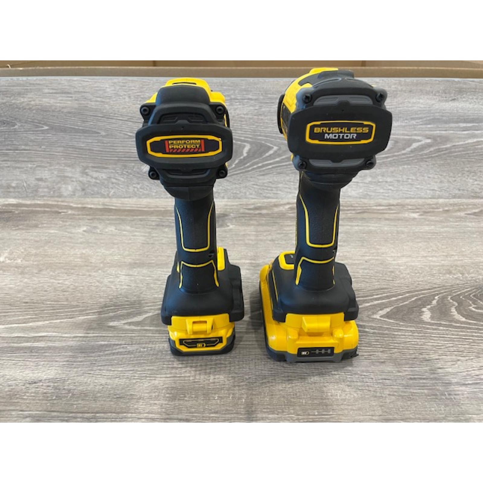AS-IS DEWALT 20V XR Lithium-Ion Cordless 2-Tool Combo Kit