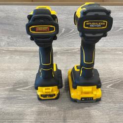 AS-IS DEWALT 20V XR Lithium-Ion Cordless 2-Tool Combo Kit
