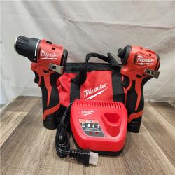 AS-IS- Milwaukee M12 Cordless Brushless 2 Tool Combo Kit
