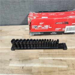 HOUSTON LOCATION - AS-IS Milwaukee FUEL INSIDER 12V Lithium-Ion Brushless Cordless 1/4 in. - 3/8 in. Extended Reach Box Ratchet (Tool-Only)