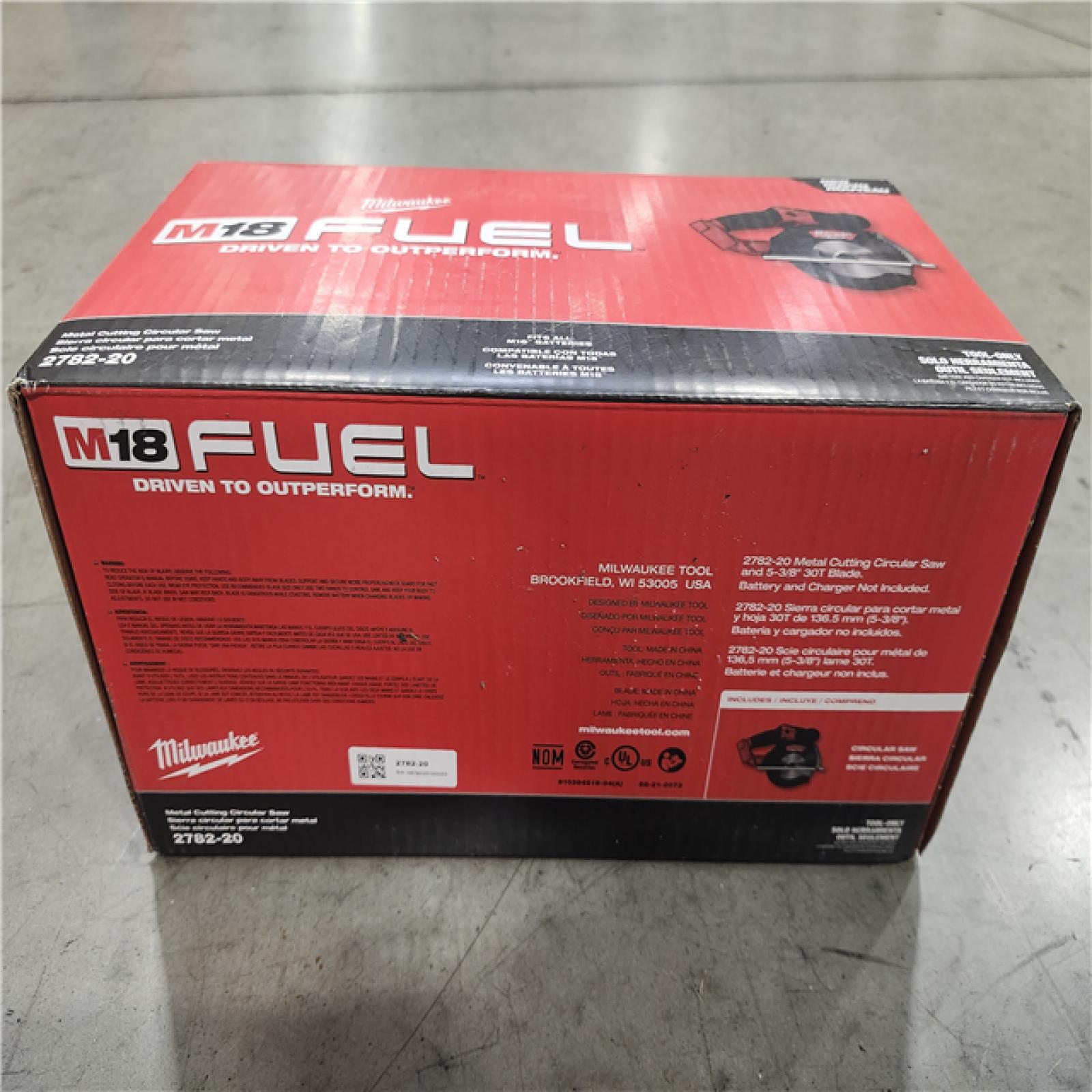 NEW! -Milwaukee M18 FUEL 18V Lithium-Ion Brushless Cordless Metal Cutting 5-3/8 in. Circular Saw (Tool-Only)