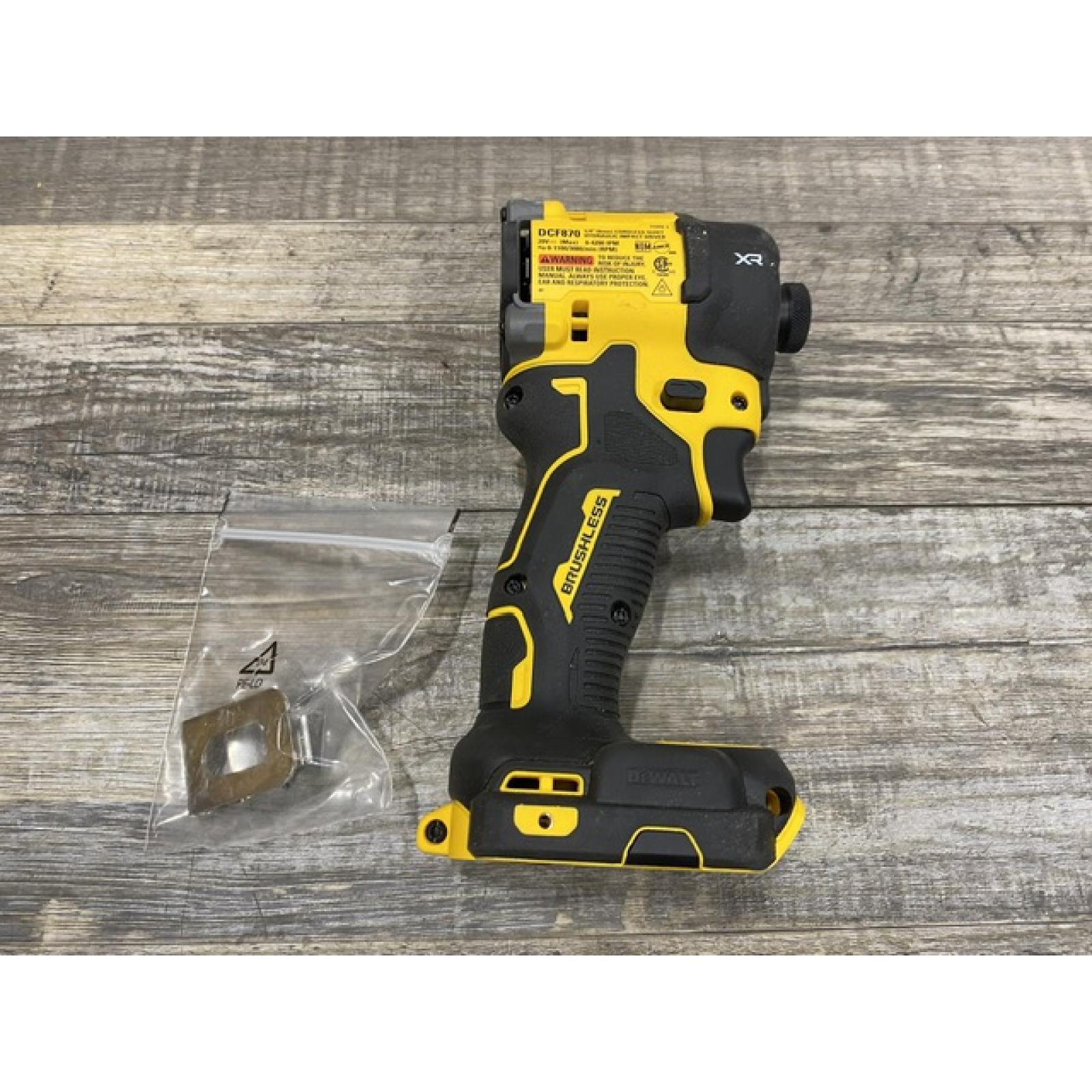 AS-IS DEWALT 20V XR Brushless Cordless 1/4 in. Quiet Hydraulic Impact Driver (Tool-Only)