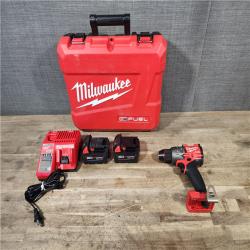 HOUSTON LOCATION - AS-IS (APPEARS LIKE NEW) Milwaukee 2904-22 Hammer Drill Driver Kit with Batteries and Charger