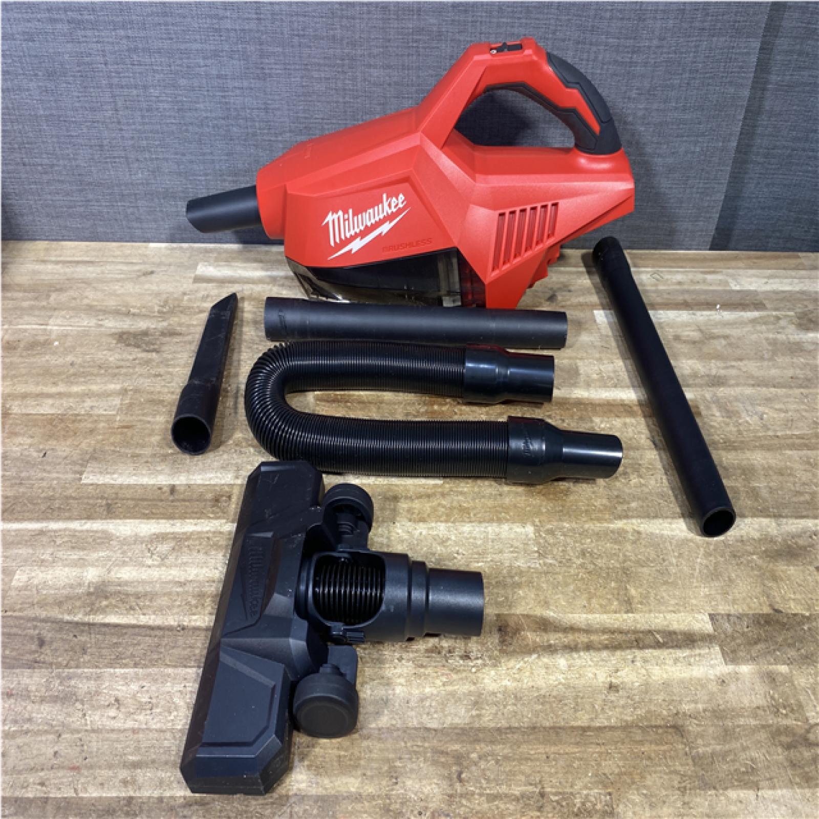 Houston Location AS-IS Milwaukee 18-Volt Lithium-Ion Brushless Bagless Cordless HEPA Handheld Vacuum (Vacuum Only)