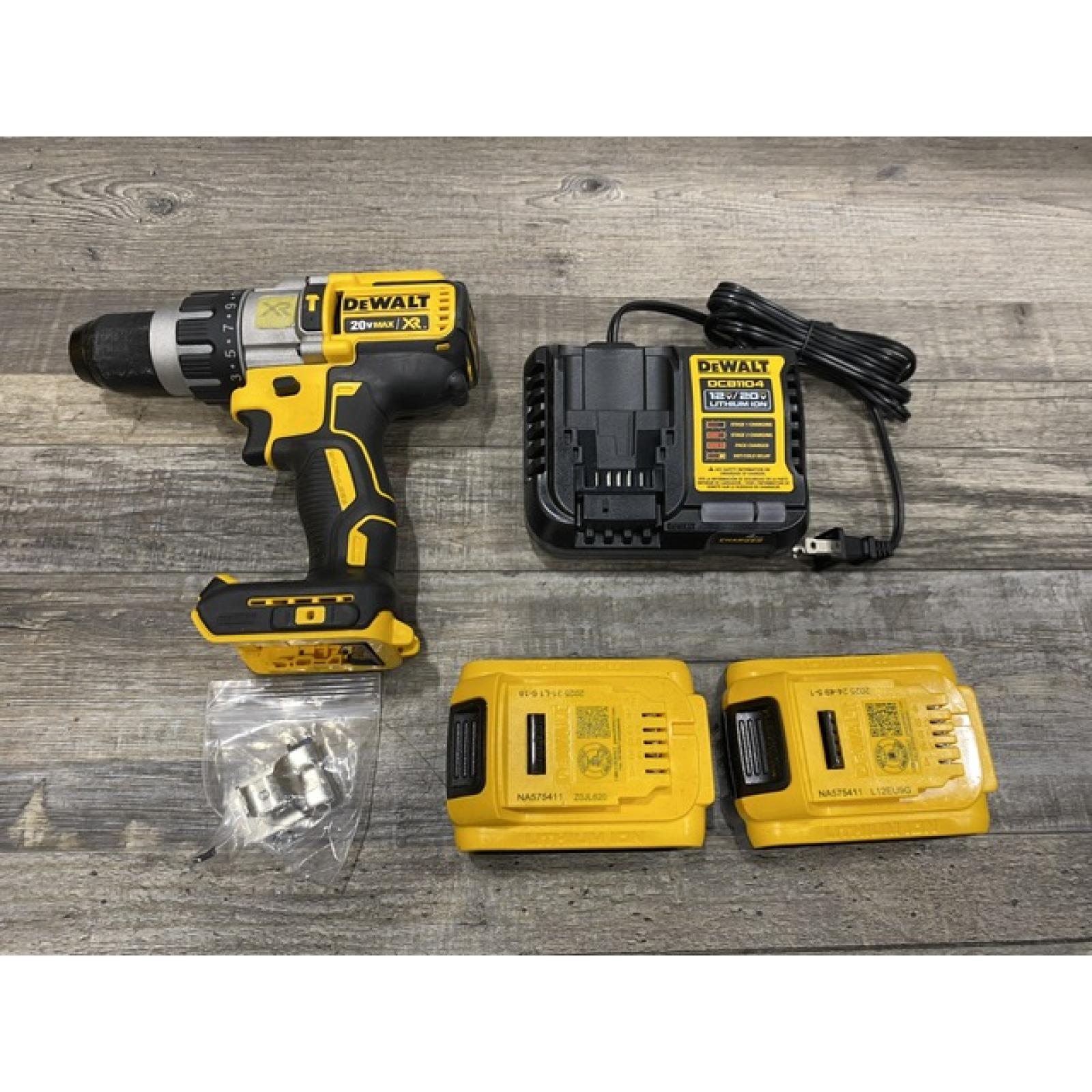 AS-IS DEWALT 20V MAX XR Cordless Brushless 3-Speed 1/2 in. Hammer Drill Kit