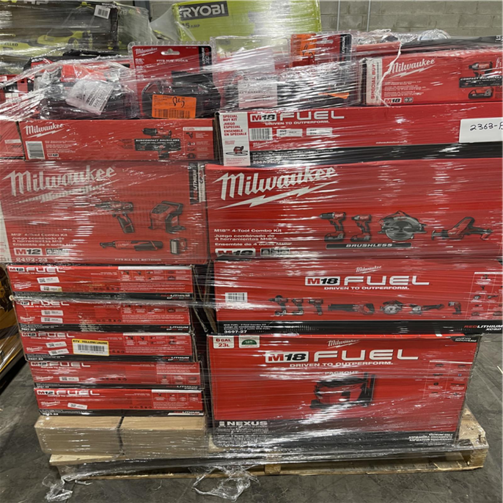 Pittston Location As-Is Power Tools Partial Truckload (14 pallets) 2363-B