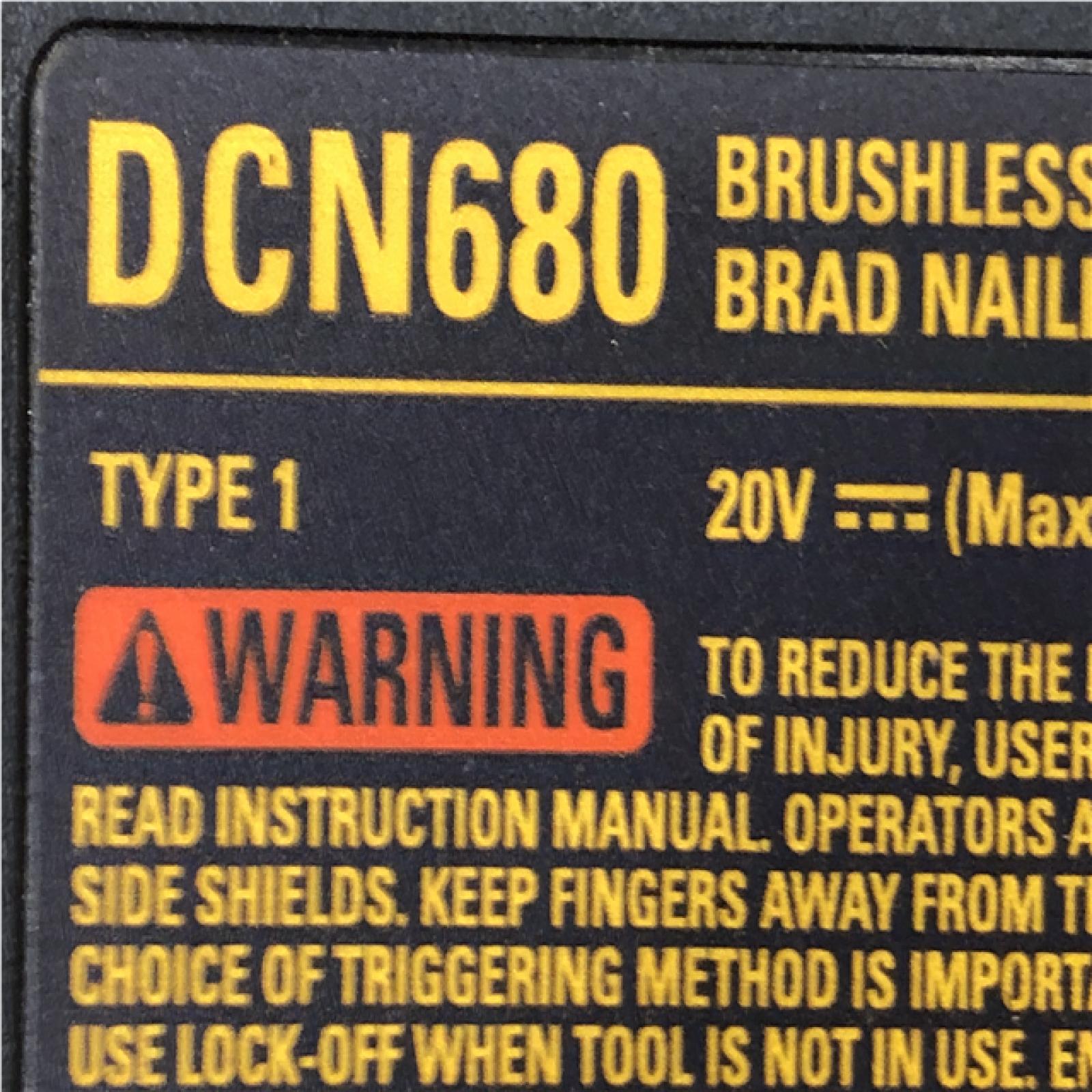 AS-IS DEWALT 20V MAX XR Lithium-Ion Electric Cordless 18-Gauge Brad Nailer (Tool Only)
