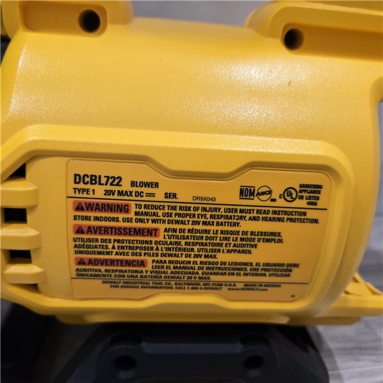AS-IS DEWALT 20V MAX 125 MPH 450 CFM Cordless Blower (Tool Only)