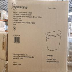 Phoenix Location NEW Seasons Keating Round Toilet Bowl With Tank 1.0 Gallons/ 3.8 Liters a Flush Pallet (8 Toilets)