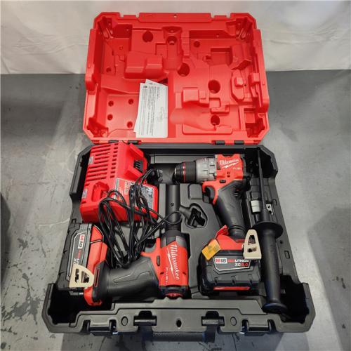AS-IS- Milwaukee FUEL 18V Lithium-Ion Brushless Cordless Hammer Drill and Impact Driver Combo Kit