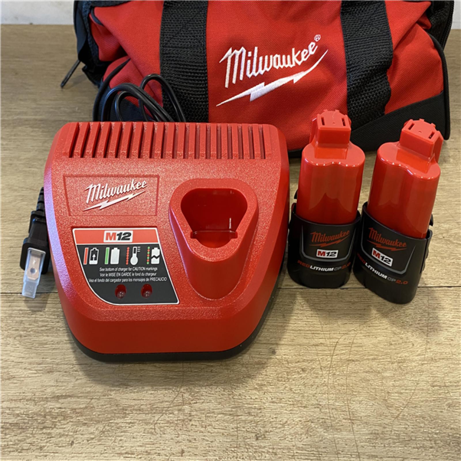 AS-IS Milwaukee 12-Volt Lithium-Ion Brushless Cordless Subcompact Brushless Drill Driver Kit