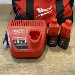 AS-IS Milwaukee 12-Volt Lithium-Ion Brushless Cordless Subcompact Brushless Drill Driver Kit
