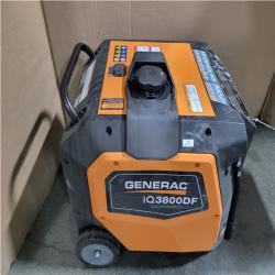 CALIFORNIA AS-IS GENERAC 3 800/3 000-WATT DUAL FUEL INVERTER GENERATOR  FULLY ENCLOSED CASE