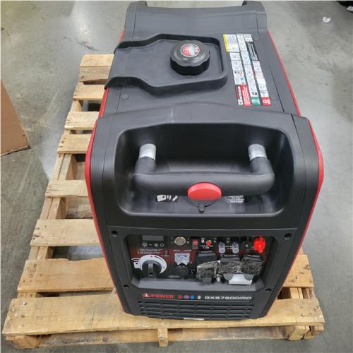 CALIFORNIA AA-IS IPOWER 7600-WATT REMOTE ELETRIC START GAS AND PROPANE POWERED INVERTER GENERATOR WITH 322CC