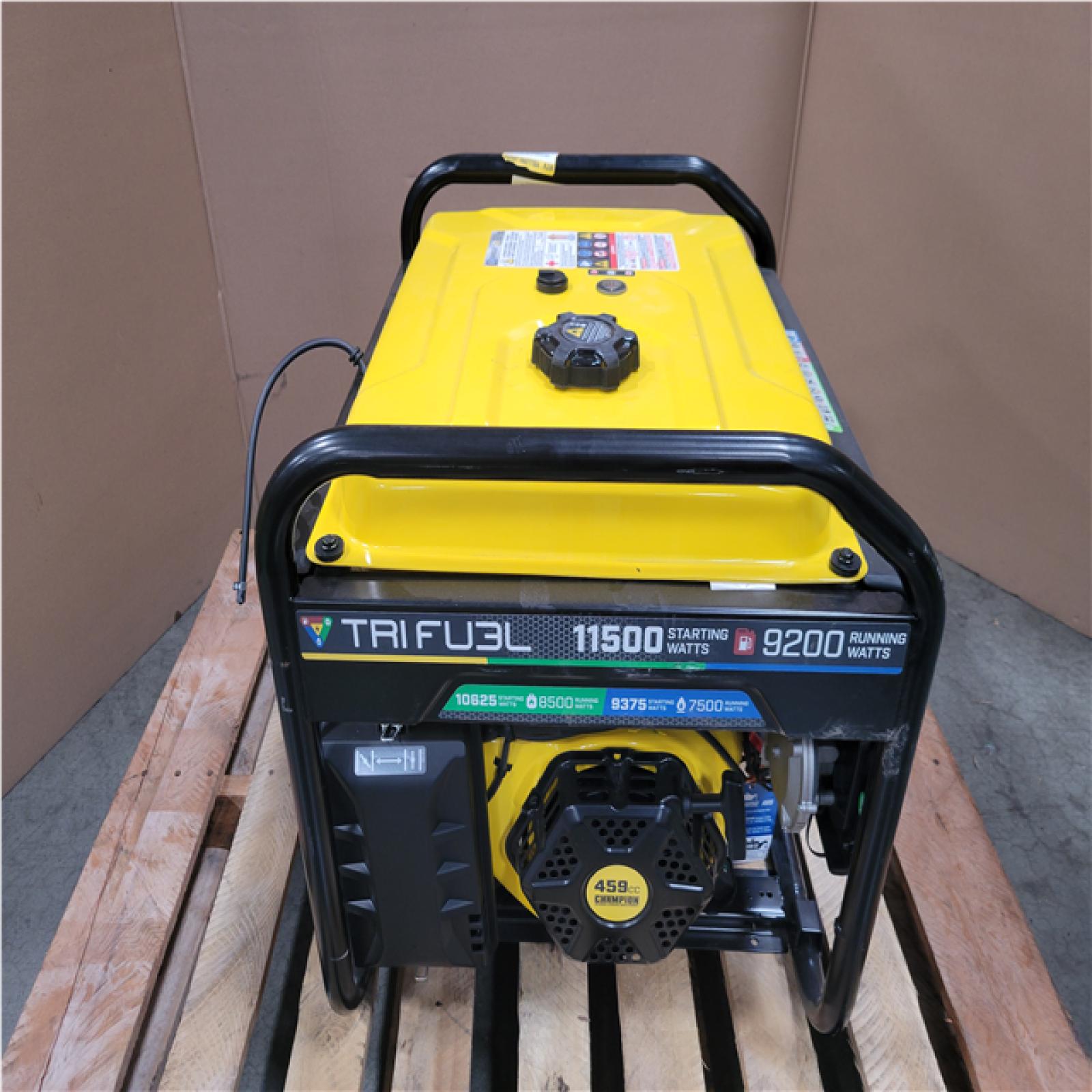 CALIFORNIA AS-IS CHAMPION TRI FUEL PORTABLE GENERATOR