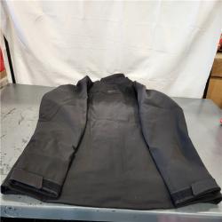 AS-IS- Milwaukee Men's 2X-Large 12-Volt Lithium-Ion Cordless Tough Shell Black Heated Jacket with