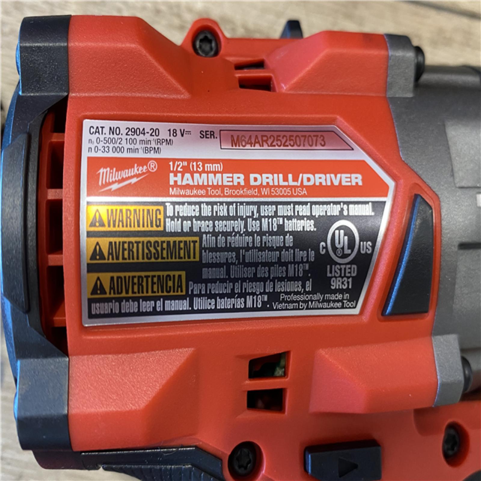 AS-IS Milwaukee FUEL 18V Lithium-Ion Brushless Cordless Hammer Drill and Impact Driver Combo Kit