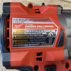 AS-IS Milwaukee FUEL 18V Lithium-Ion Brushless Cordless Hammer Drill and Impact Driver Combo Kit