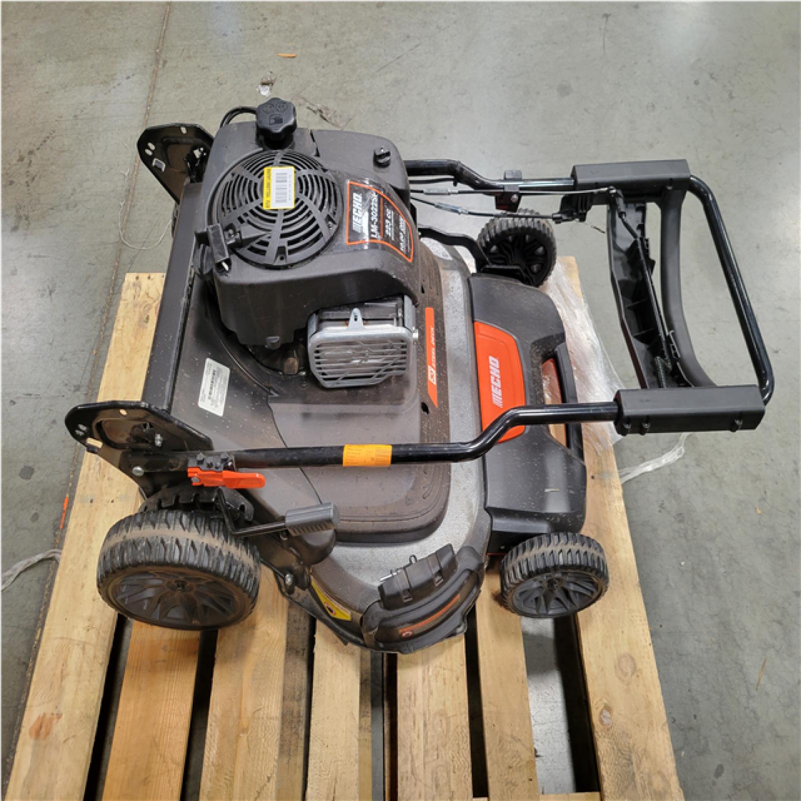 CALIFORNIA AS-IS ECHO 30 in. 223 CC Briggs and Stratton Gas 3-in-1 Dual Twin Blade RWD Self-Propelled Wide Area Lawn Mower (NO BAG)