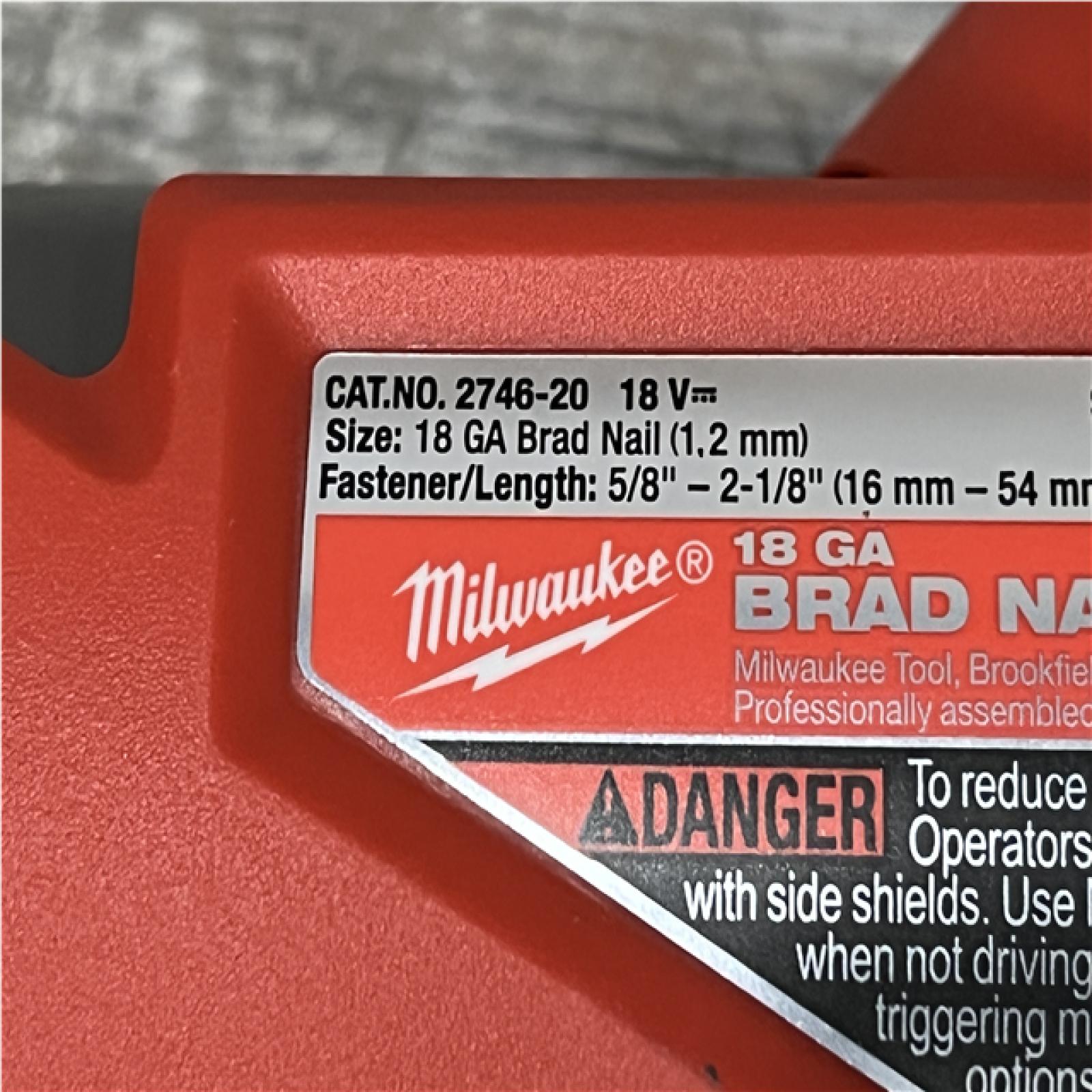 AS-IS Milwaukee FUEL 18-Volt Lithium-Ion Brushless Cordless Gen II 18-Gauge Brad Nailer (Tool-Only)