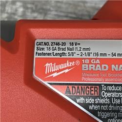 AS-IS Milwaukee FUEL 18-Volt Lithium-Ion Brushless Cordless Gen II 18-Gauge Brad Nailer (Tool-Only)