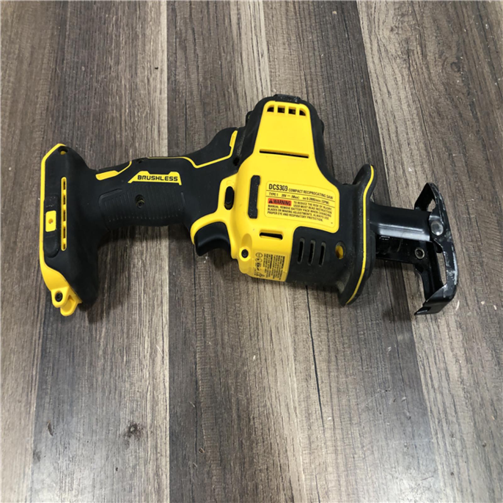 AS-IS DEWALT ATOMIC 20V MAX Cordless Brushless Compact Reciprocating Saw (Tool Only)