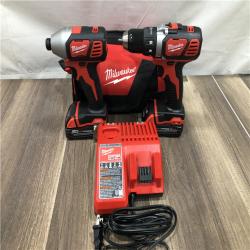 AS-IS Milwaukee M18 18V Lithium-Ion Cordless Drill Driver/Impact Driver Combo Kit