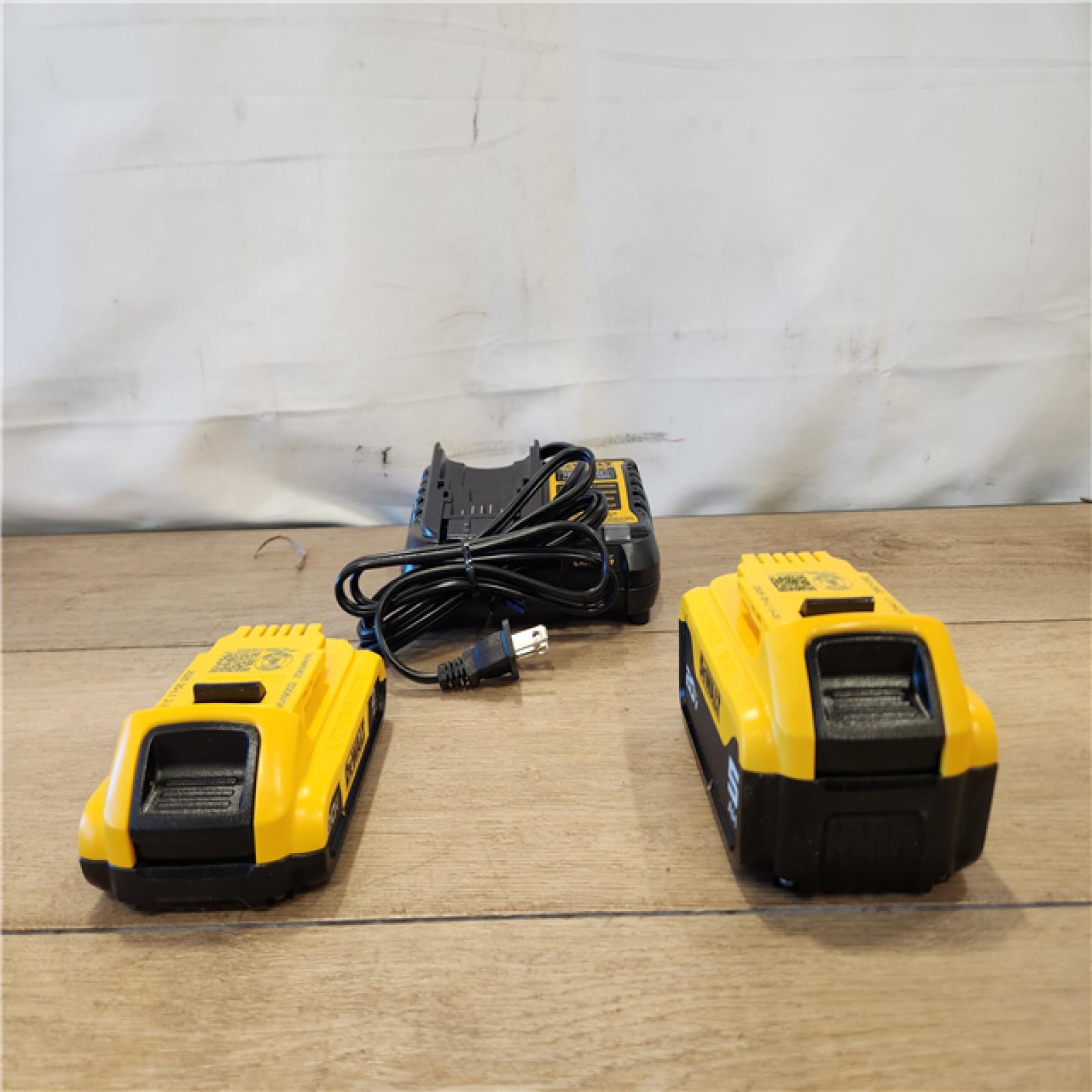 AS-IS- DEWALT 20V MAX Lithium-Ion Battery Kit with 5.0Ah and 2.0Ah Battery and Charger