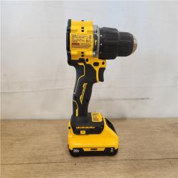 AS-IS- ATOMIC 20-Volt Lithium-Ion Cordless 1/2 in. Compact Hammer Drill with 3.0Ah Battery  Charger and Bag
