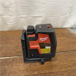 AS-IS Milwaukee-3522-21 Green Beam Laser Cross Line Plumb Point USB Rechargeable