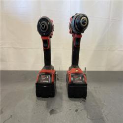 AS-IS - MILWAUKEE FUEL 18V Lithium-Ion Brushless Cordless Hammer Drill and Impact Driver Combo Kit