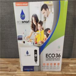 HOUSTON LOCATION - AS-IS (NEW) ECO36 TANKLESS ELECTRIC WATER HEATER