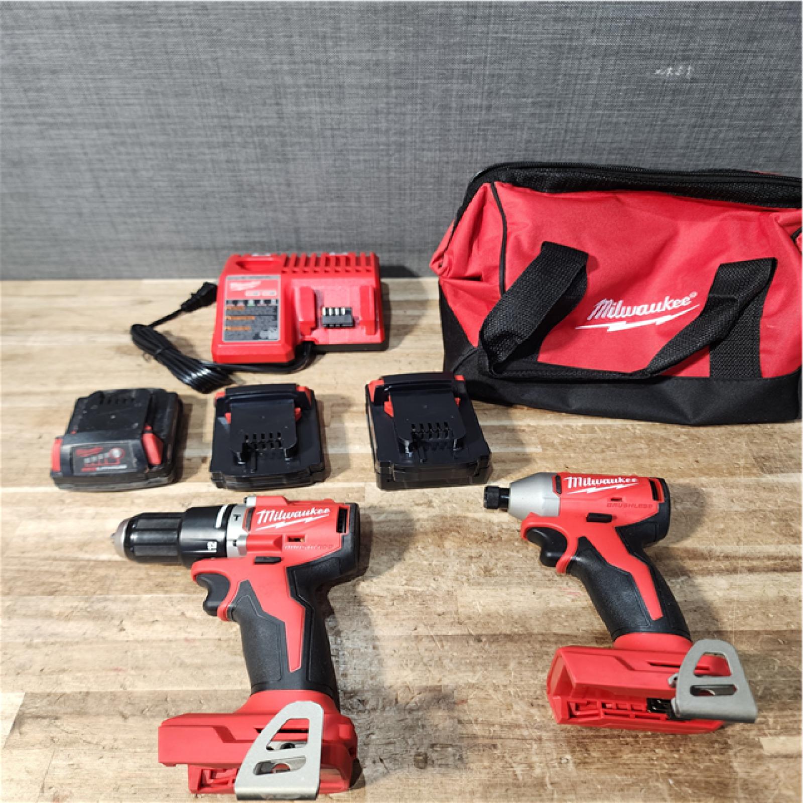 Houston Location Milwaukee Drills QTY/2 and Batteries QTY/3 with Charger