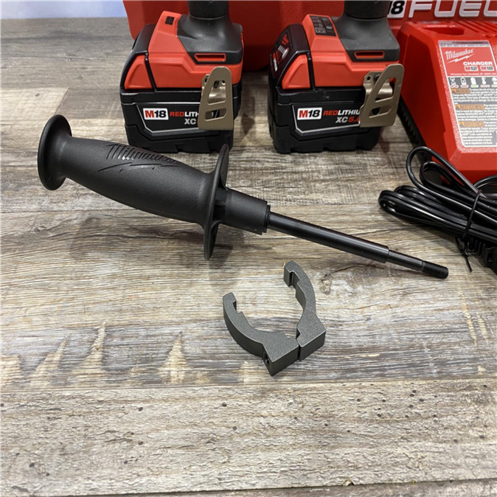 AS-IS Milwaukee FUEL 18V Lithium-Ion Brushless Cordless Hammer Drill and Impact Driver Combo Kit