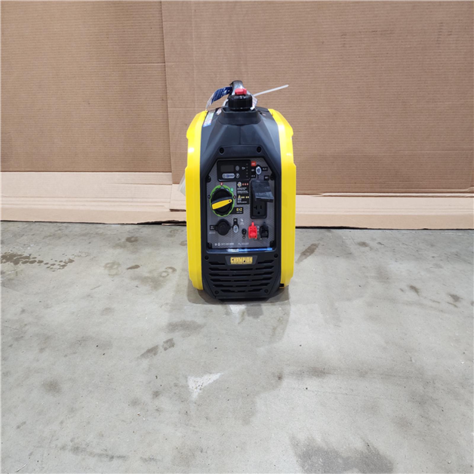 HOUSTON LOCATION - AS-IS CHAMPION 2500/1850-Watt Recoil Start Gasoline/Propane Powered Dual Fuel Inverter Generator with Quiet Technology and CO Shield