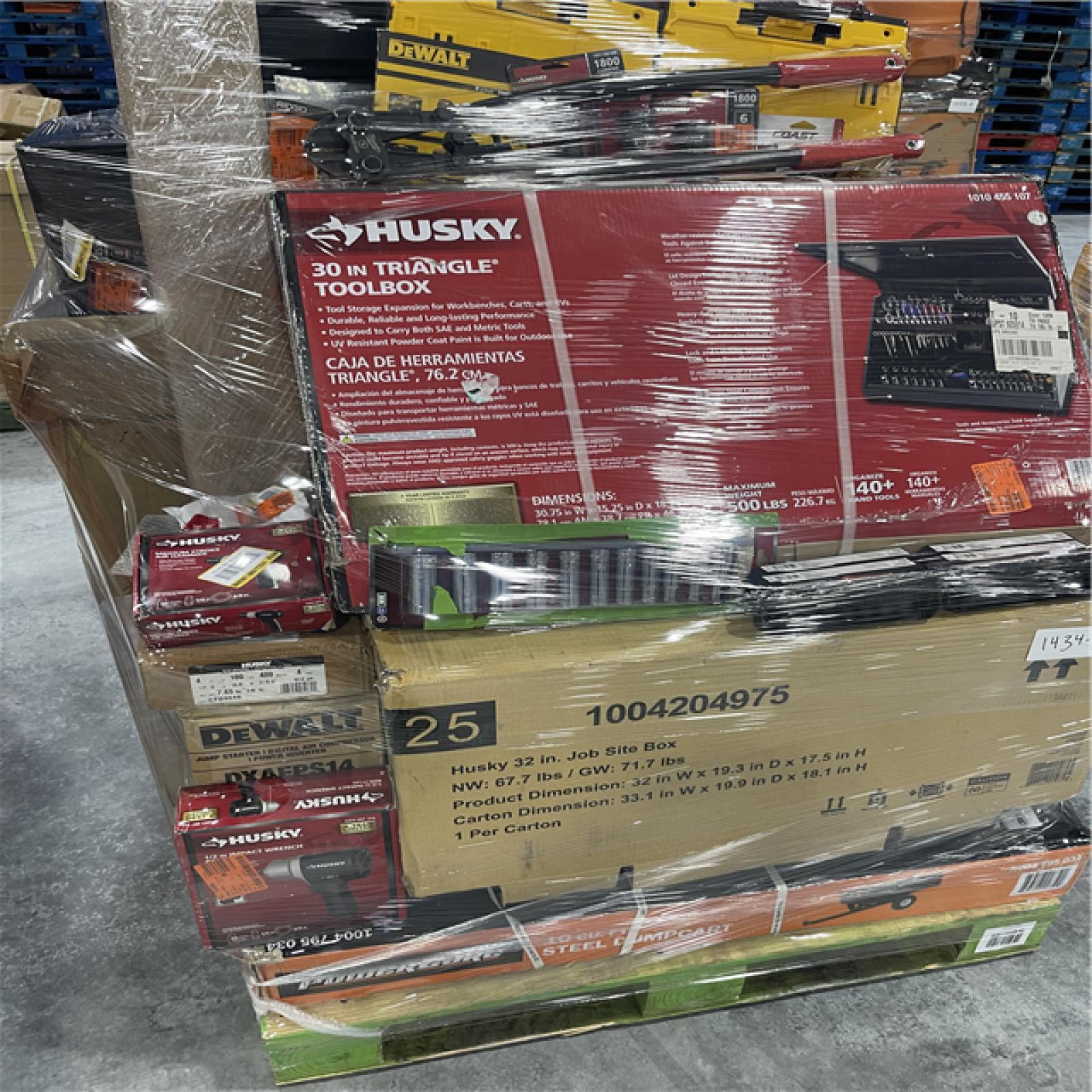 Atlanta Location As-Is Tools and More Partial Truckload (13 Pallets) 1434-A