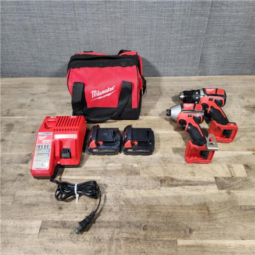 HOUSTON LOCATION - AS-IS Milwaukee M18 Brushed Cordless (2-Tool) Drill/Driver and Impact Driver Kit