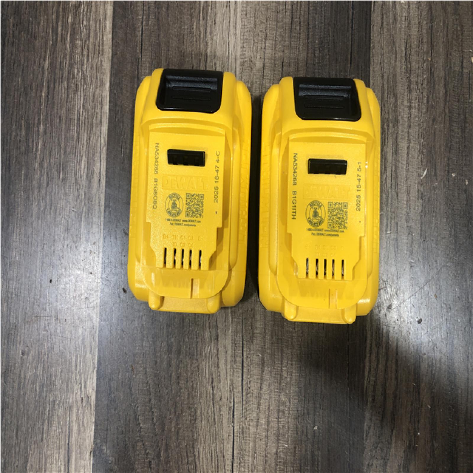AS-IS DEWALT 20V MAX XR Lithium-Ion 4.0 Ah Battery Packs (2-Pack)