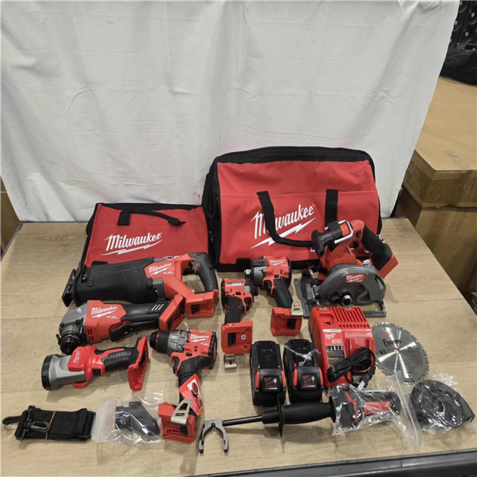 AS-IS Milwaukee FUEL 18V Cordless 7-Tool Combo Kit
