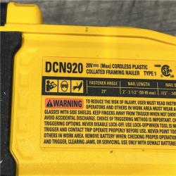 AS-IS DEWALT 20-Volt 21° Cordless Framing Nailer (Tool-Only)