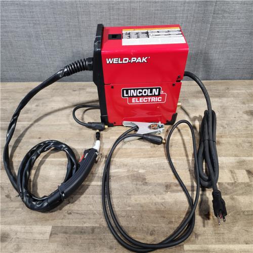 HOUSTON LOCATION - AS-IS (APPEARS LIKE NEW) Lincoln Electric WELD-PAK 90i MIG and Flux-Cored Wire Feeder Welder with Gas Regulator