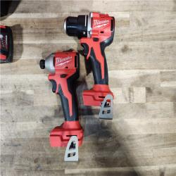 HOUSTON LOCATION - AS-IS Milwaukee M18 Compact Brushless 2-Tool Combo Kit