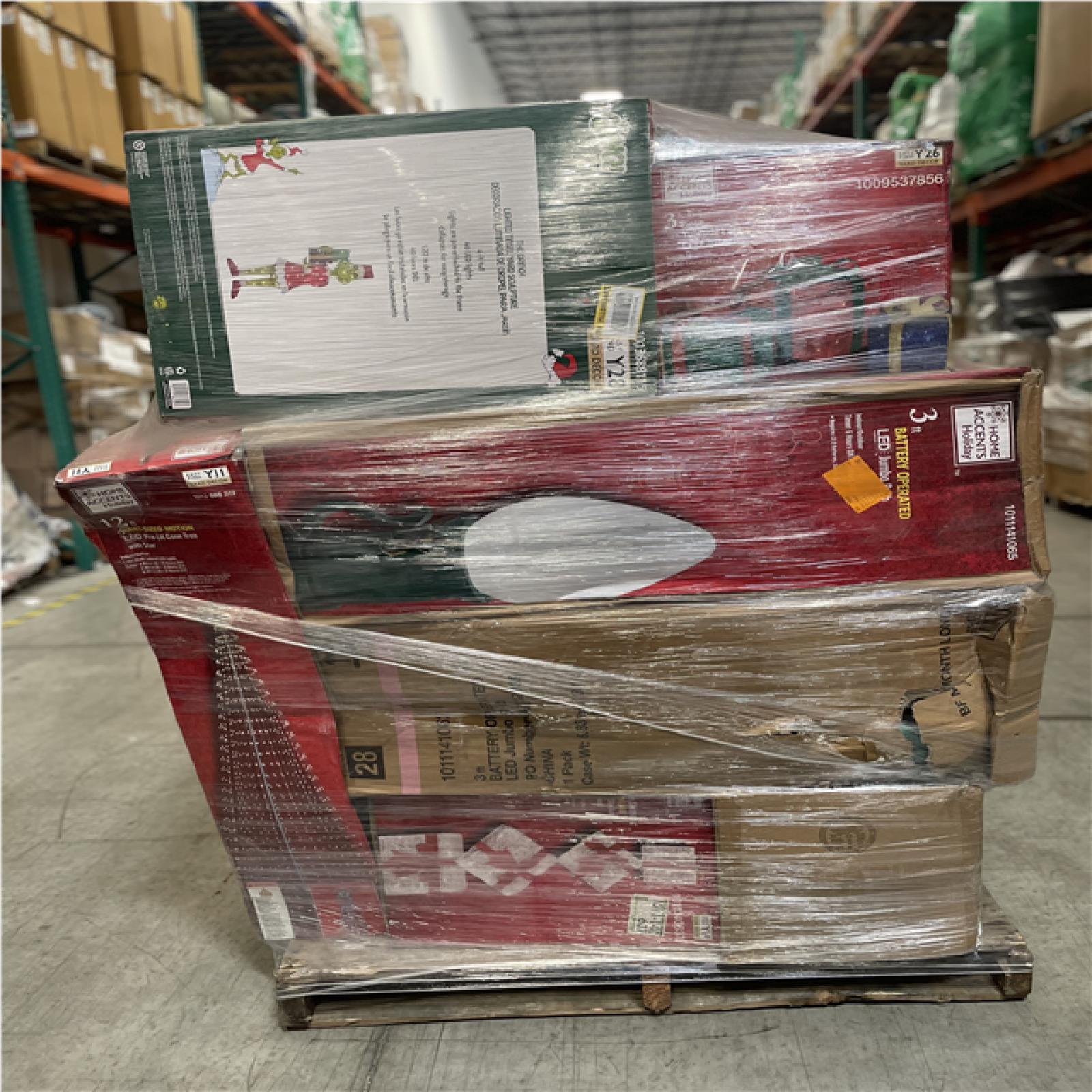DALLAS LOCATION- AS-IS ASSORTED CHRISTMAS DECORATIONS PALLET